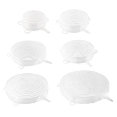 Imagem de Kit 6 Tampas Universais Silicone  - Clink