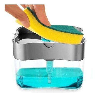 Imagem de Dispenser de Detergente 2 em 1 com Dosador - Praticidade na Limpeza da
