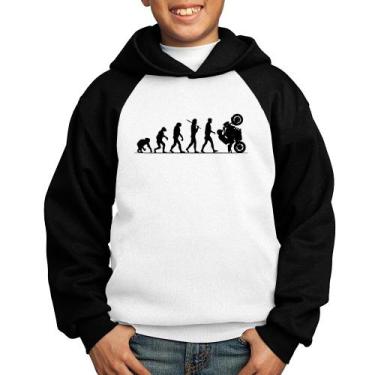 Imagem de Moletom Infantil Evolução do Grau XJ6 - Foca na Moda, Branco, Preto, 8