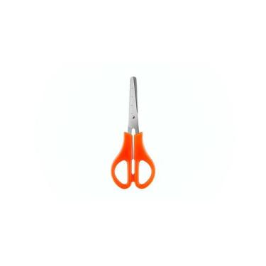 Imagem de Tesoura Escolar Neon 13cm c/ régua - BRW - Unidade, LARANJA