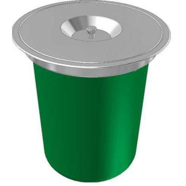 Imagem de Lixeira de Sobrepor Redonda com Balde Removível de 12 Litros Franke
