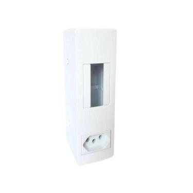 Imagem de Caixa Para Disjuntor Tomada 20A Sobrepor Branca Pequena Biki