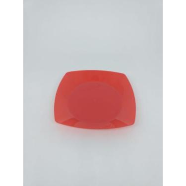 Imagem de Prato de sobremesa  festa acrilico descartavel 15cm- 20unid - Deluma, 