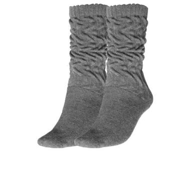 Imagem de Meia Aeróbica Cano Alto Algodão Trifil, Cinza, 35/38