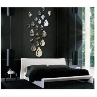 Imagem de Espelho Decorativo Gotas Quarto Sala Escritório Banheiro - AGV Criaçõe