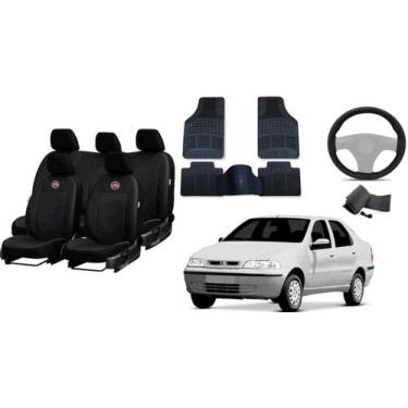Imagem de Conjunto de Capa de Couro Siena 96-03 + Tapete e Capa de Volante - aer