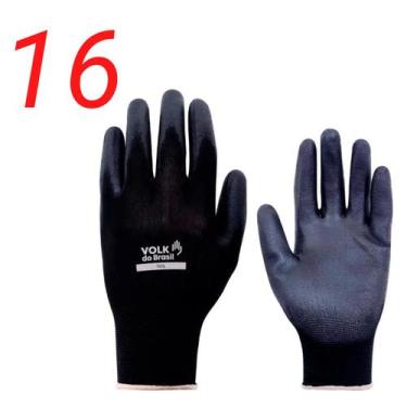 Imagem de Kit 16 Luva Multitato Mecânico Tato Precisão Emborrachada Pu - VOLK, M
