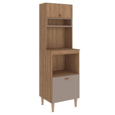 Imagem de Kit Duplo para Fornos com Nicho 60cm 2 Portas Marti Mel/Cinza