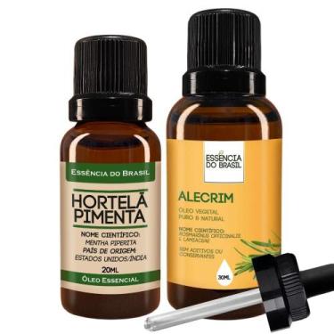 Imagem de Kit Óleo Essen. Hortelã Pimenta 20ml + Vegetal Alecrim 30ml - Essência