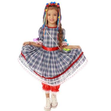 Imagem de Vestido Festa Junina Quadrilha Vermelho + BOLSINHA - QUIMERA KIDS, 10