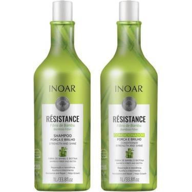 Imagem de Shampoo e Condicionador 1l - Inoar Fibra de Bambu