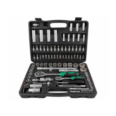 Imagem de Kit ferramentas maleta soquetes e catraca com 94 pçs eda 9rn 014865