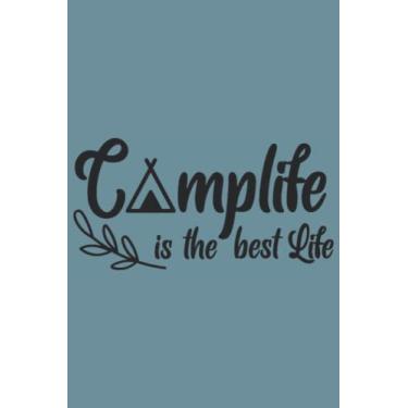 Imagem de Camplife Is The Best Life Notebook: Spirit Mountain Blue Matte Finish Lined Journal, 6 x 9 120 Pages, Gift For Thinkers, List Makers and Doers (Camplife Is The Best Life Journal)