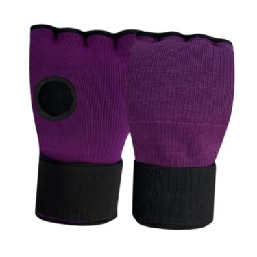 Imagem de Deevoka Envoltório de mão para boxe, luvas internas macias acolchoadas, proteção para as mãos, com alça de pulso longa para esportes, mma, muay thai, Roxo