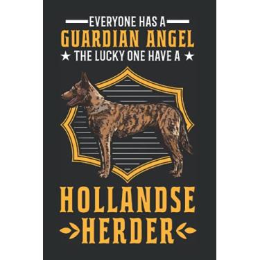 Imagem de Hollandse Herder Notebook: Hollandse Herder Guardian Angel / 6x9 Inches / 120 graph sites Sites