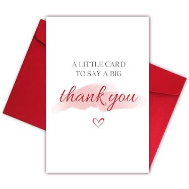 Imagem de Simple Thank You Card for Him Her, Thank You Gifts Card for Mentor Boss, Lovely Thank You Card for Mom Dad, A Little Card to Say A Big Thank You