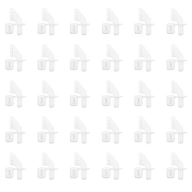 Imagem de URIMPAVIDO 20PCS Plastic Lock On Control Horns 4 Hole Micro Control Horns for RC Airplane Helicopter Plane DIY Model Toy Parts (20)