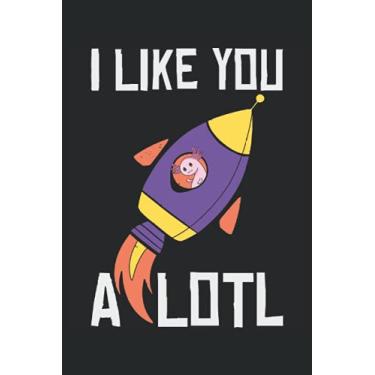 Imagem de I Like You A Lotl: Kawaii Cahier de pêche mexicain |Journal des animaux de l'océan |Cahier de pêche aquarium