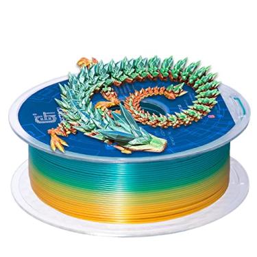 Imagem de Geeetech Filamento Rainbow Pla 1,75 Mm, Filamento Multicolorido para Impressora 3D, Filamento Que Muda de Cor 1 Kg (2,2 Lbs) 1 Carretel, Precisão Dimensional +/- 0,03 Mm