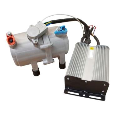 Imagem de Compressor de ar condicionado elétrico 12V para carro caminhão RV campista van motorhome