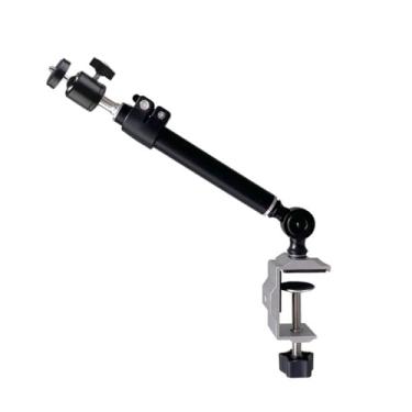 Imagem de Projetor suporte fixo horizontal de secretária, suporte para projetor, prateleira para mesa de cabeceira, suporte para projetor com clipe ajustável equipamento eletrónico para projeção (grande)