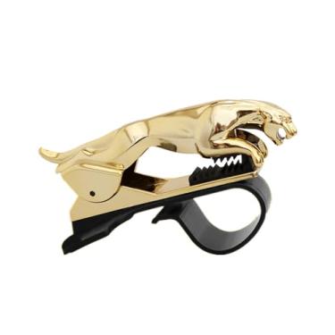 Imagem de ARKOSKNIGHT Suporte de telefone para carro - Suporte de painel multifuncional inspirado em jaguar para telefones de 16,5 polegadas, visualização direta estilo HUD e acessório automotivo decorativo