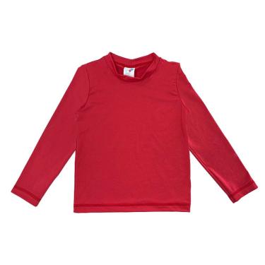 Imagem de Camiseta Praia Infantil Proteção UV Vermelha Tip Top
