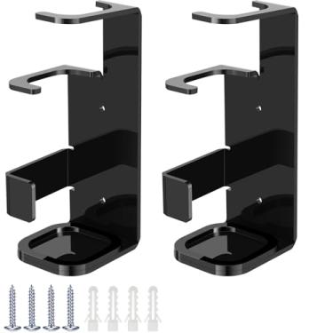 Imagem de 2 peças de suporte de parede com espada de luz transparente acrílico para exibição de espada leve, duelo de espada cruzada, suporte de parede com espada de luz dupla para exibição de espadas de