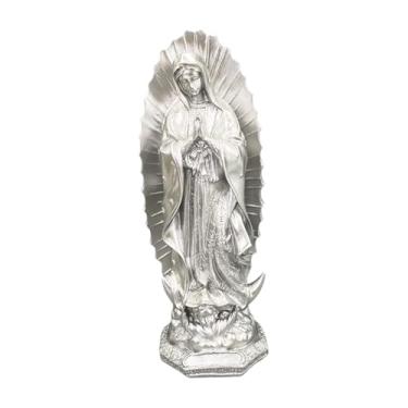 Imagem de XLWLLNJ Estátua da Bem-Aventurada Maria Nossa Senhora de Fátima Figura Coleção de presentes Estatueta elegante Acessório para casa para prateleira Mesa de, Style C