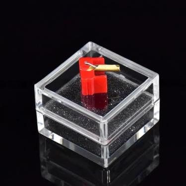 Imagem de Agulha Stylus de substituição de cartucho tipo diamante para Shure HI TRACK M91 M93 serve para acessórios de toca-discos de fonógrafo DUAL DM101 DM103 LP (vermelho)