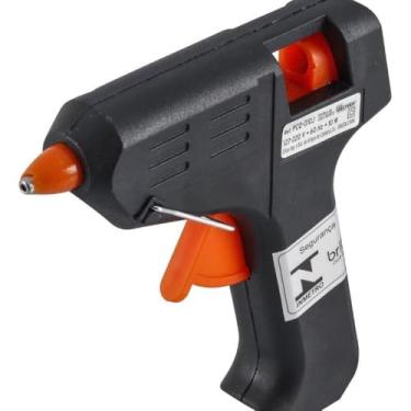 Imagem de Pistola de cola quente com ponta fina, voltagem dupla, inclui bastões de cola