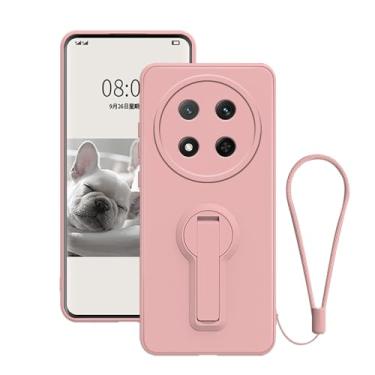 Imagem de Anlalish Capa compatível com Honor Magic 7 Lite, capa de silicone à prova de choque com cordão de pulso, capa de celular com proteção total da lente da câmera para Honor Magic 7 Lite com suporte