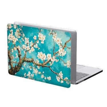 Imagem de COTAIL Compatível com MacBook Air 13 polegadas, capa rígida de plástico para 2025 2024 2023 2022 capa protetora rígida 13.3 Pro (A1706/A1708/A1989/A2159/A2289/A2251/A2338), flores brancas