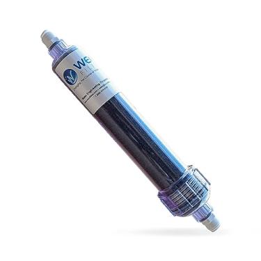 Imagem de WECO Resina mista desionizante em linha com mudança de cor para água pura e impecável - Resina de cama mista de alta pureza (DI) Cartucho de 5 x 25 cm (conexão rápida de 3/8 polegadas)