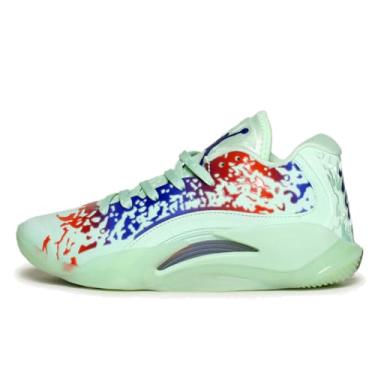 Imagem de Nike Zion 3 Tênis de basquete infantil grande (DV3869-018, preto/laranja laser/pulseira cítrica/branco), Espuma de menta/verde, 17
