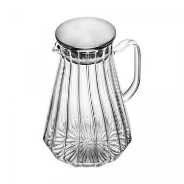 Imagem de Jarra em Vidro Borossilicato com Tampa em Aço Inox Classic 1,7L Wolff