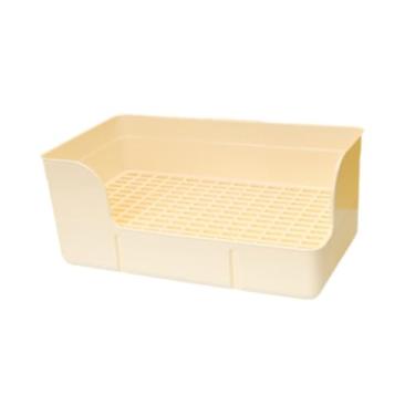 Imagem de ＡＷＨＡＯ Litador de para gaiola caixa de roupas de cama de vaso sanitário bandeja de urinária de vaso sanitário para hamster, Branco