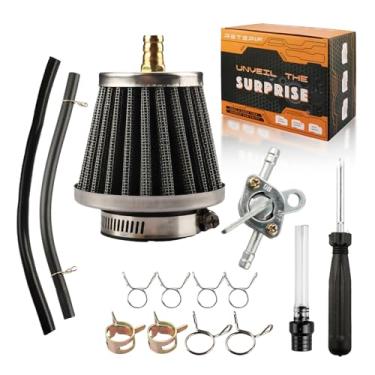 Imagem de Filtro de ar de 38 mm para quadriciclo 70cc 50cc 90cc 110cc 125cc 150cc ATV Quad Dirt Bike Pit Bike Dune Buggy 4 rodas com válvula de desligamento de combustível