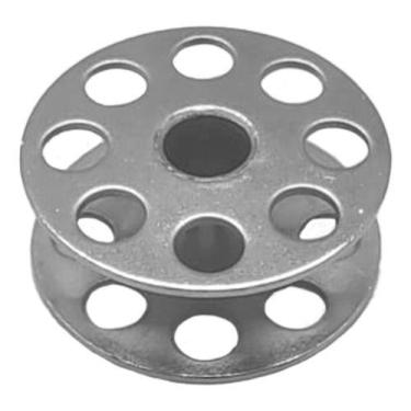 Imagem de Carretilha reta grande ferro furada - Lanmax