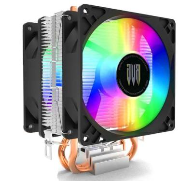 Imagem de Air Cooler Processador Duplo Pc Cpu Rgb Intel Amd Xeon Universal - Knu
