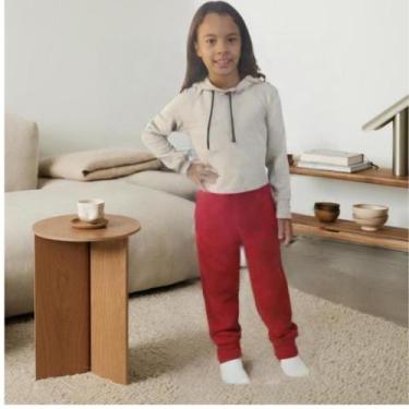 Imagem de Kit 5 Calças Moletom Flanelada Infantil Masculino Feminino Unisex - Va