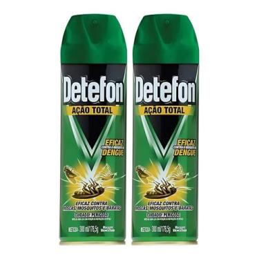 Imagem de Multi Inseticida Ação Total Detefon Frasco 178,5g 300ml 2un - Reckitt