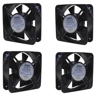 Imagem de 4 Coolers De Painel 2500/2800rpm 220vca Plástico Térmico - METALTEX