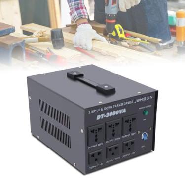 Imagem de Transformador DNYSYSJ DT-3000 3000W 220V a 110V com proteção
