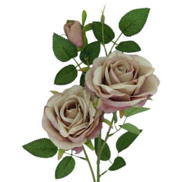 Imagem de Haste Rosas Artificial - Decoração com flores artificiais - Woldecor, 