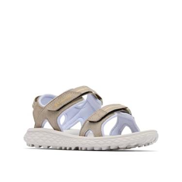 Imagem de Columbia Sandália feminina Konos Hiker com 2 tiras, Lona bronzeada/neve, 34
