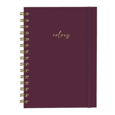 Imagem de Caderno Feminino Plus 100 Fls Solid Colors Marsala 14x20