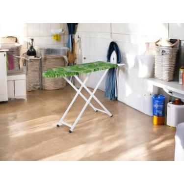 Imagem de Tabua Passar Passadeira Simples Dobrável Taboa Verde Moderna - Casa Ro