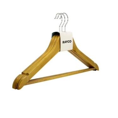 Imagem de Kit Cabide de Madeira 6 Peças Rayco