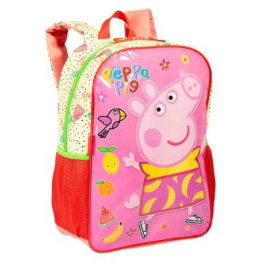 Imagem de Mochila De Costas Peppa Pig Infantil Escolar Passeio, Rosa